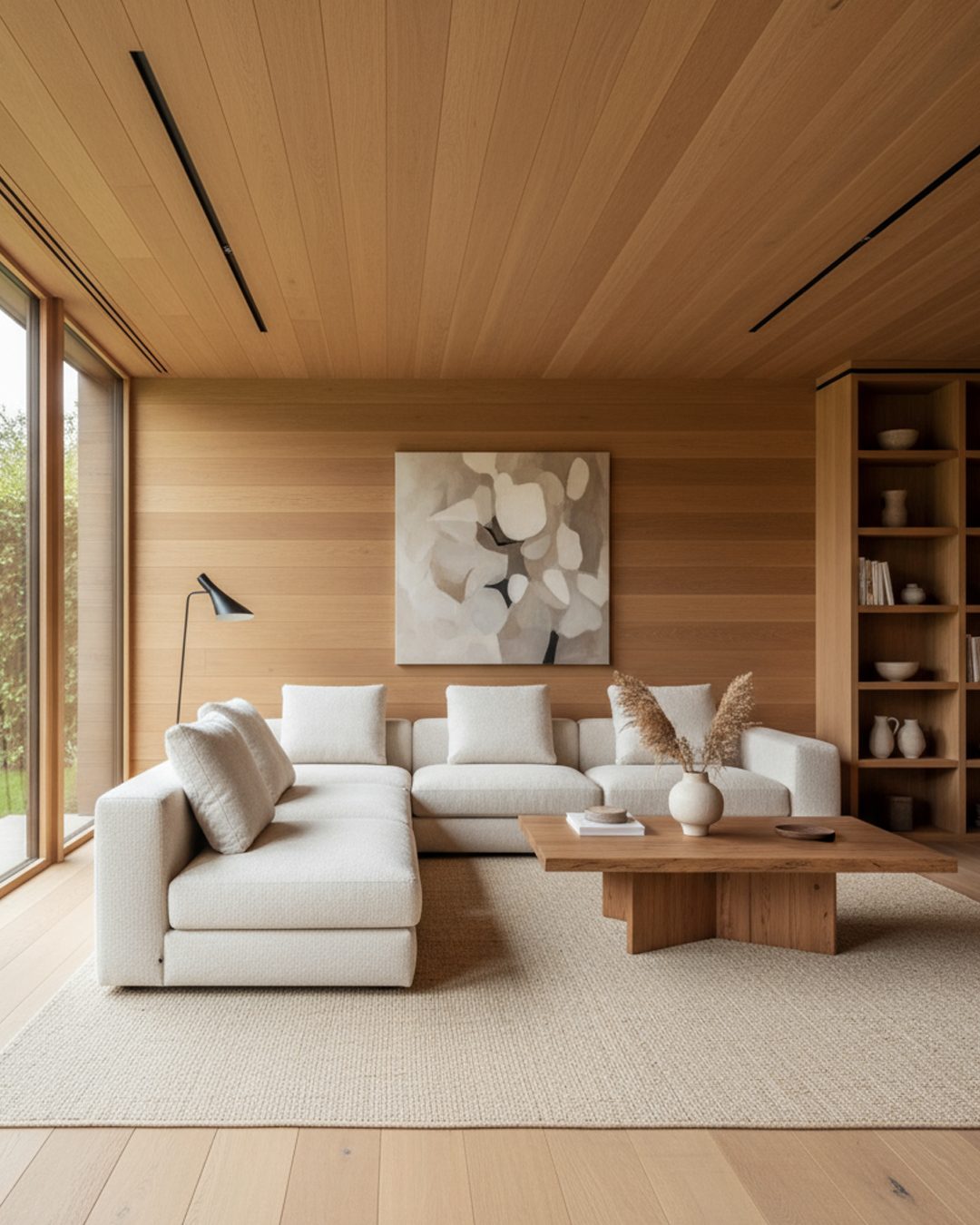 Warm timber interior detail