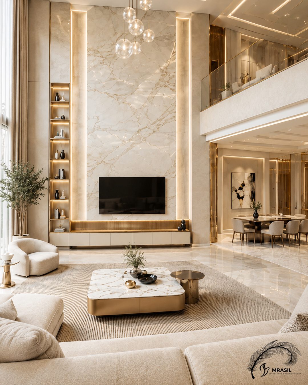 Warm, wood-toned interior detail